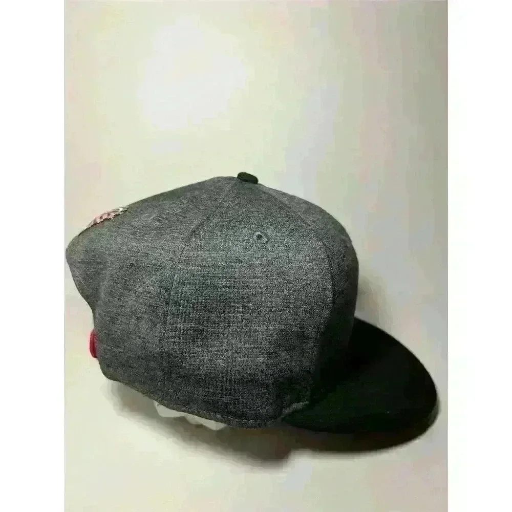 Mitchell & Ness Brooklyn Nets 9FIFTY Snapback Hat Gray Adjustable Unisex - Picture 4 of 11